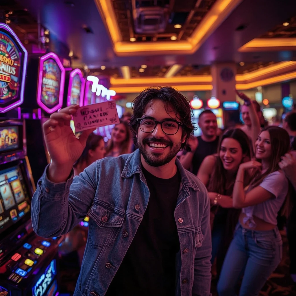 persona con un bono de casino LV BET CASINO